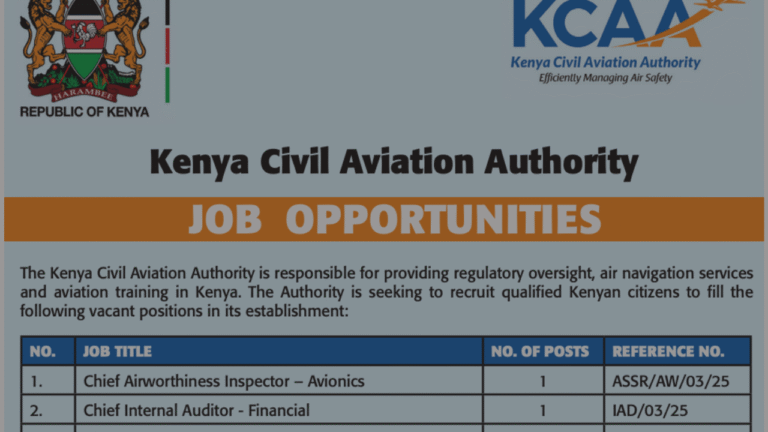 KCAA Recruitment 2025: Vacancies, Requirements, How to Apply