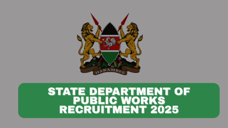 Department of Public Works Recruitment 2025 Jobs Portal