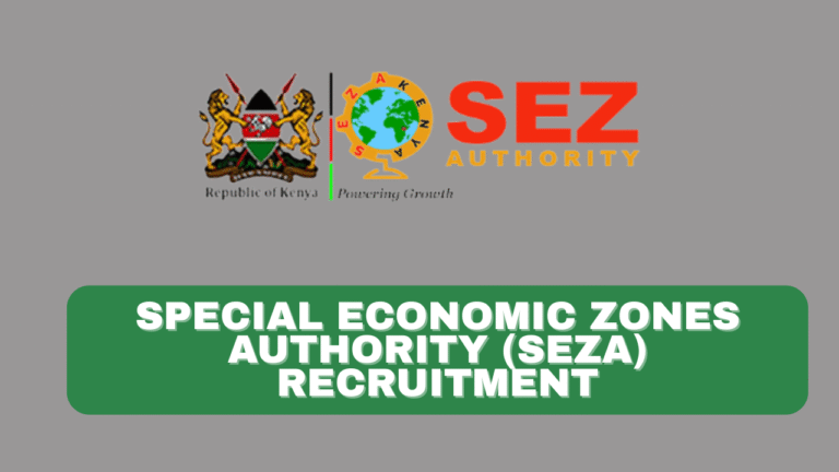 SEZA Recruitment 2025/2026 Application Form Portal