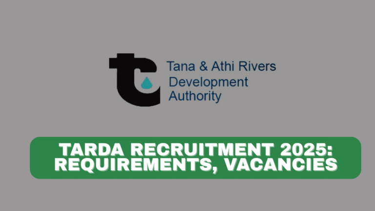 TARDA Recruitment 2025/2026 Application Form Portal